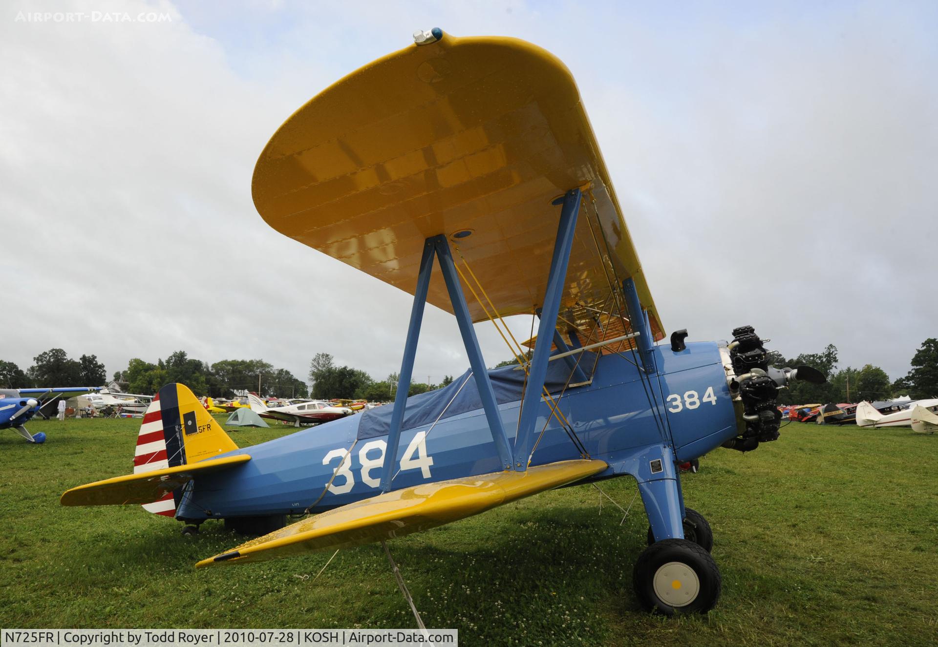 N725FR, 1940 Boeing A75 C/N 75-384, EAA AIRVENTURE 2010