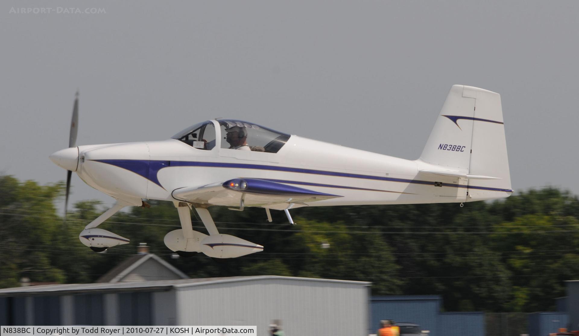 N838BC, 2008 Vans RV-7A C/N 71432, EAA AIRVENTURE 2010