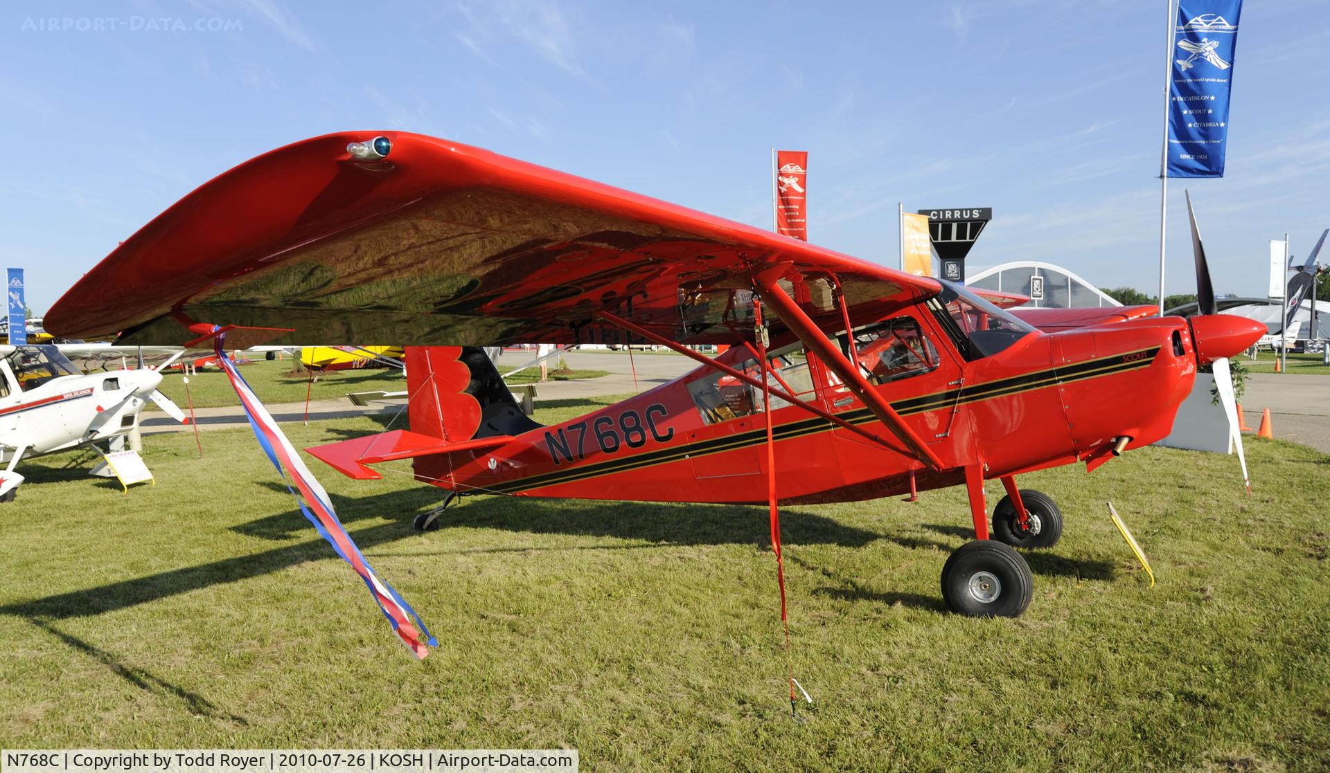 N768C, American Champion 8GCBC Scout C/N 532-2010, EAA AIRVENTURE 2010