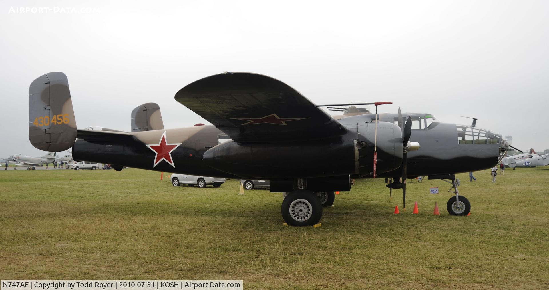 N747AF, 1944 North American B-25J Mitchell Mitchell C/N 108-33731, EAA AIRVENTURE 2010