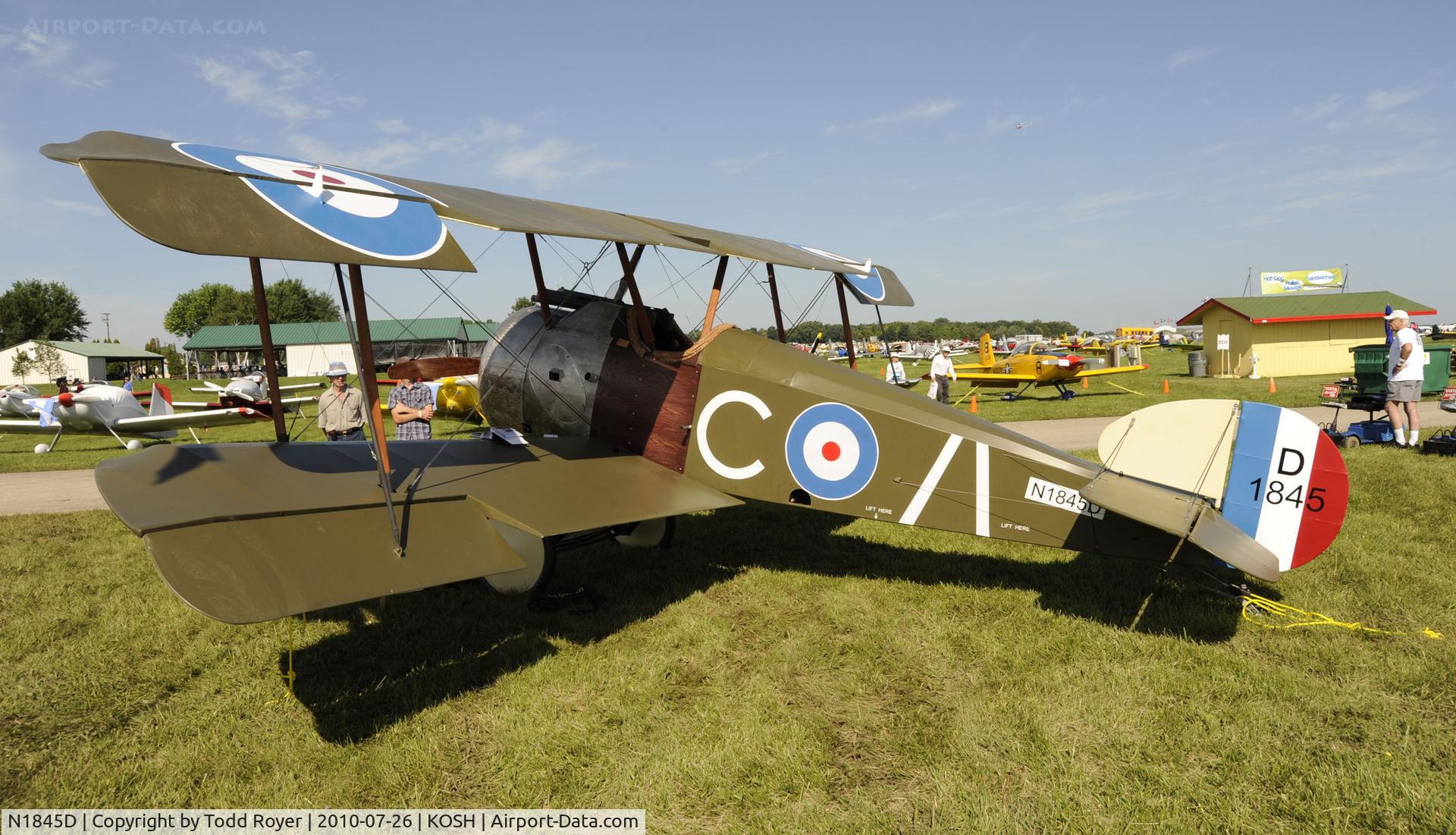 N1845D, Sopwith F.1 Camel Replica C/N D1845, EAA AIRVENTURE 2010
