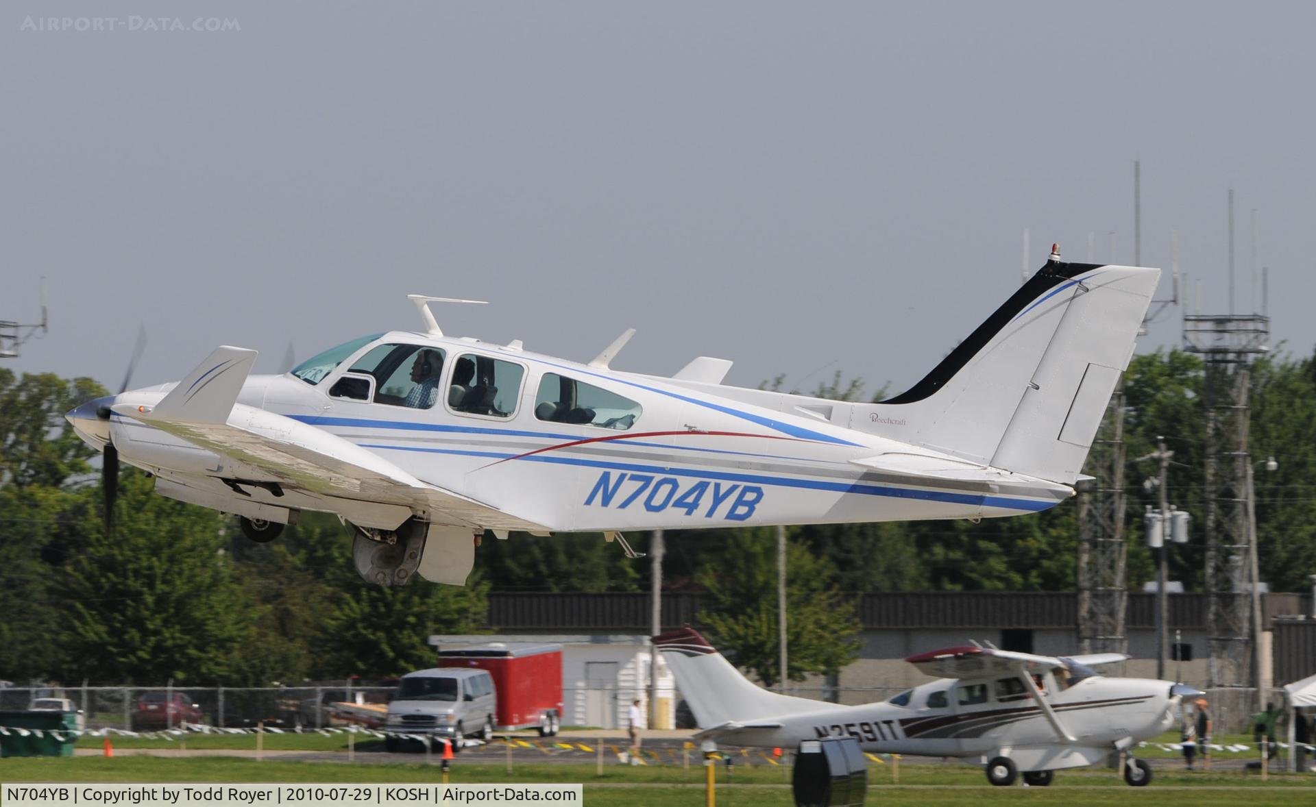 N704YB, 1968 Beech 95-B55 (T42A) Baron C/N TC-1156, EAA AIRVENTURE 2010