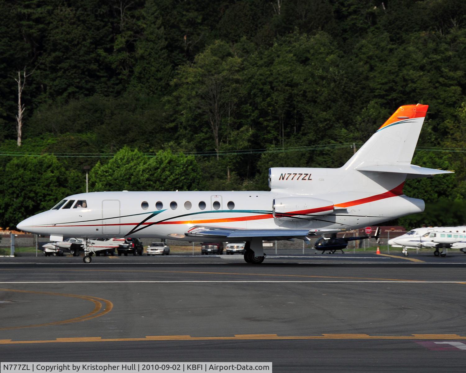 N777ZL, 1981 Dassault-Breguet Falcon 50 C/N 46, N777ZL Departing KBFI
