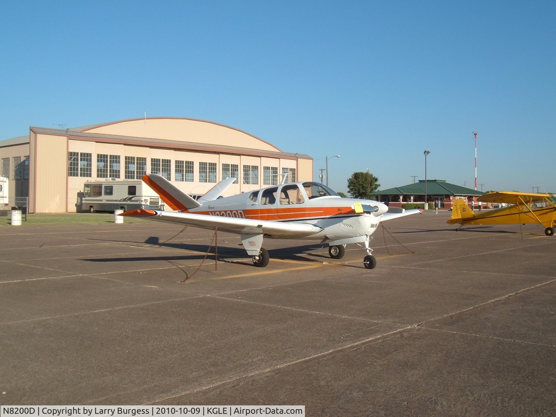 N8200D, 1957 Beech H35 Bonanza C/N D-5293, At the Fall Festival of Flight — the 48th Annual Fly-in at the Gainesville Municipal Airport hosted by the Texas Chapter of the Antique Airplane Association