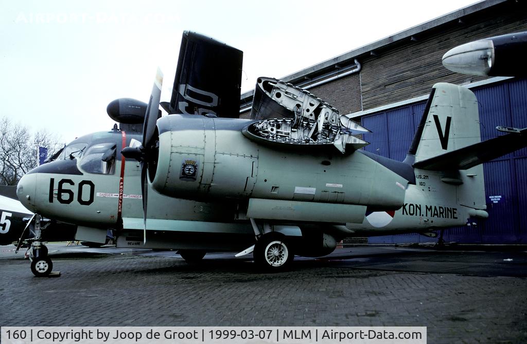 160, Grumman US-2N Tracker C/N 721, Due to maintenance to the museum hall this Tracker was rolled outside.