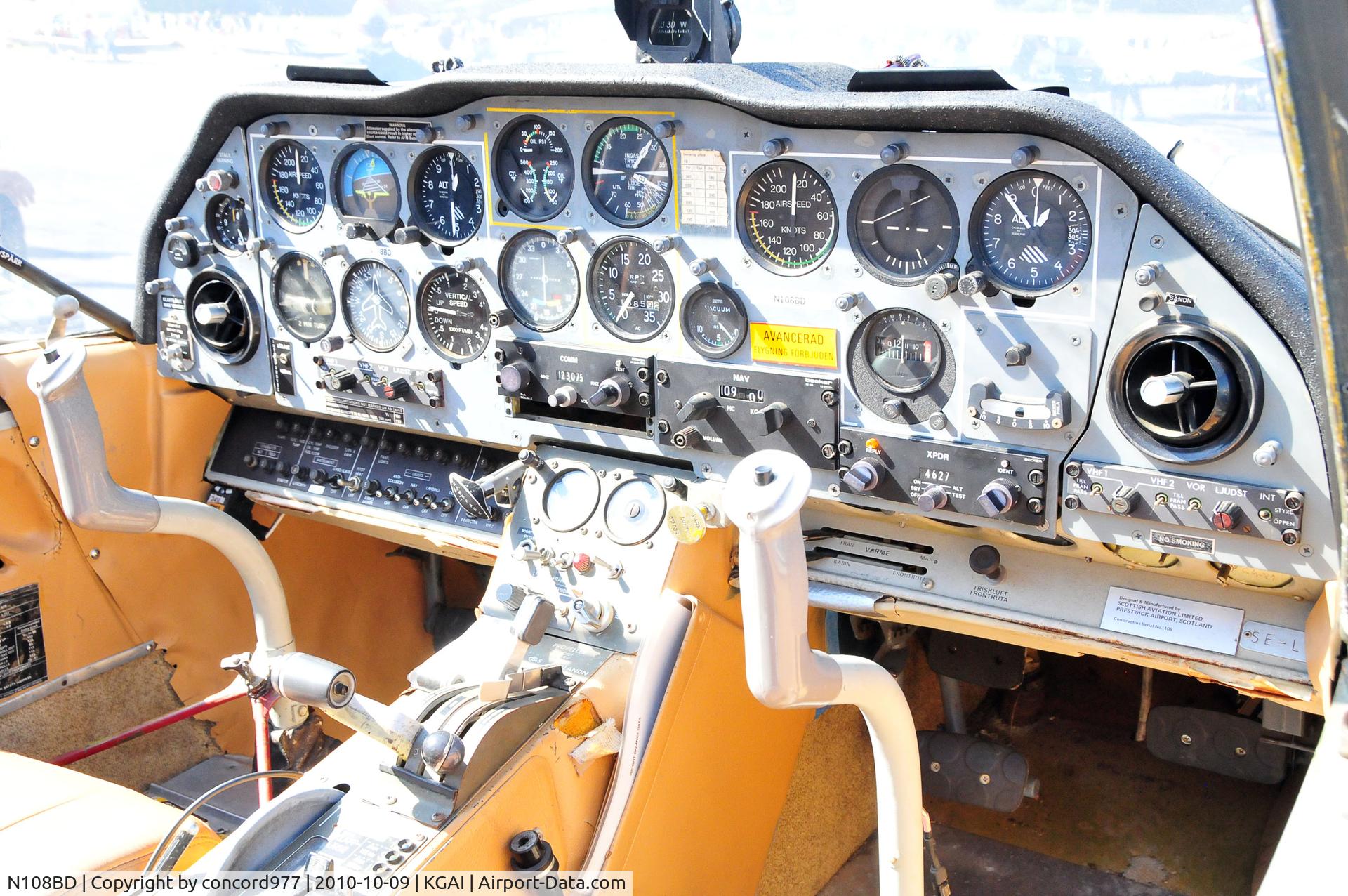 N108BD, 1971 Scottish Aviation Bulldog Series 100 Model 101 C/N 108, N108BD