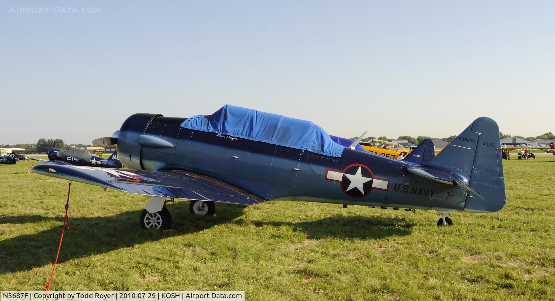 N3687F, 1958 North American SNJ-5 Texan Texan C/N 88-15902, EAA AIRVENTURE 2010