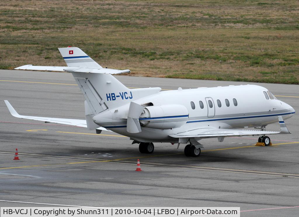 HB-VCJ, 2003 Raytheon Hawker 800XP C/N 258644, Parked at the General Aviation area...