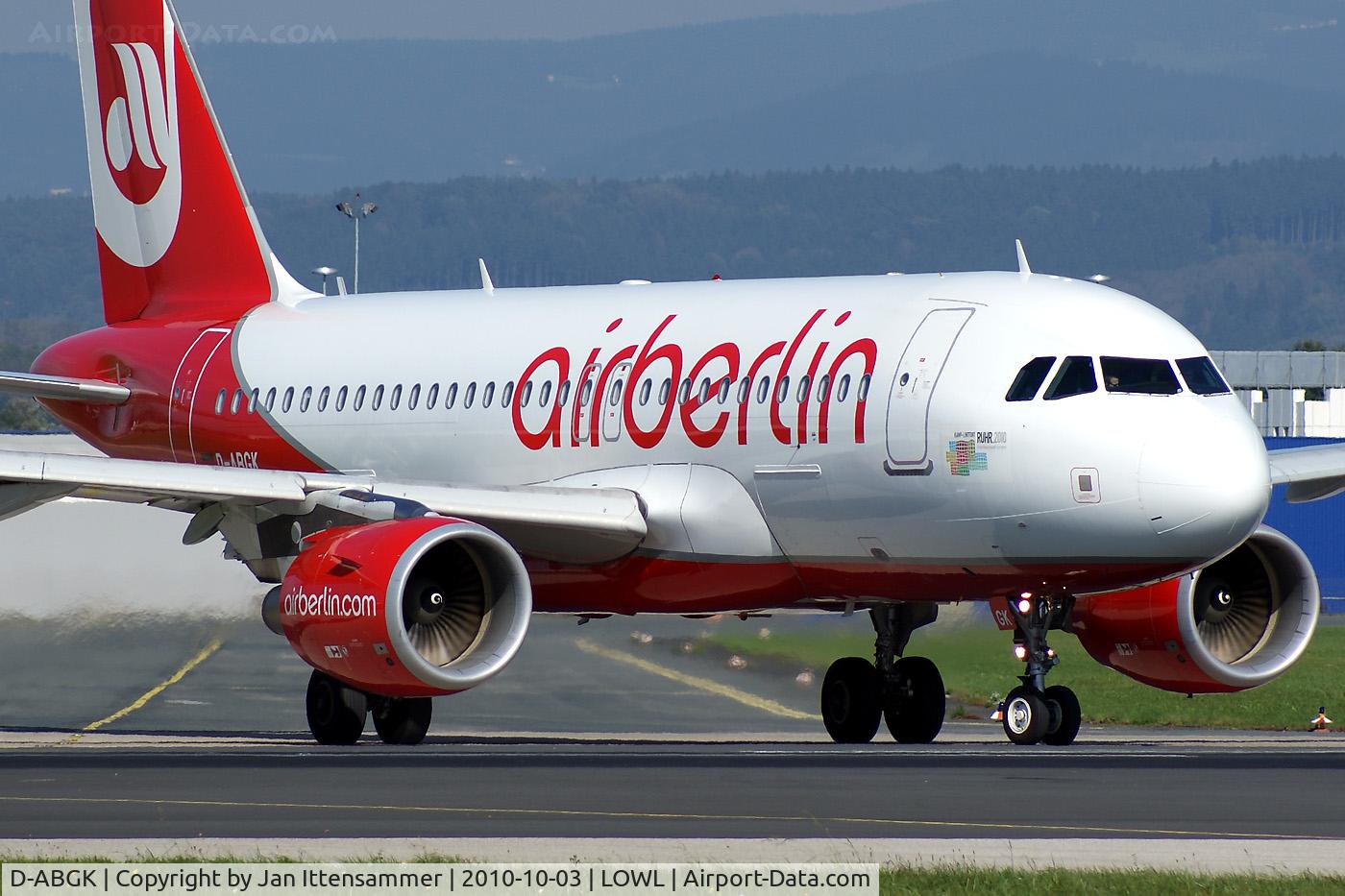 D-ABGK, 2008 Airbus A319-112 C/N 3447, D-ABGK @ Linz Airport