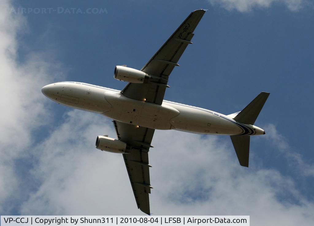 VP-CCJ, 2005 Airbus A319-133 C/N 2421, Taking off rwy 34 for flight test...