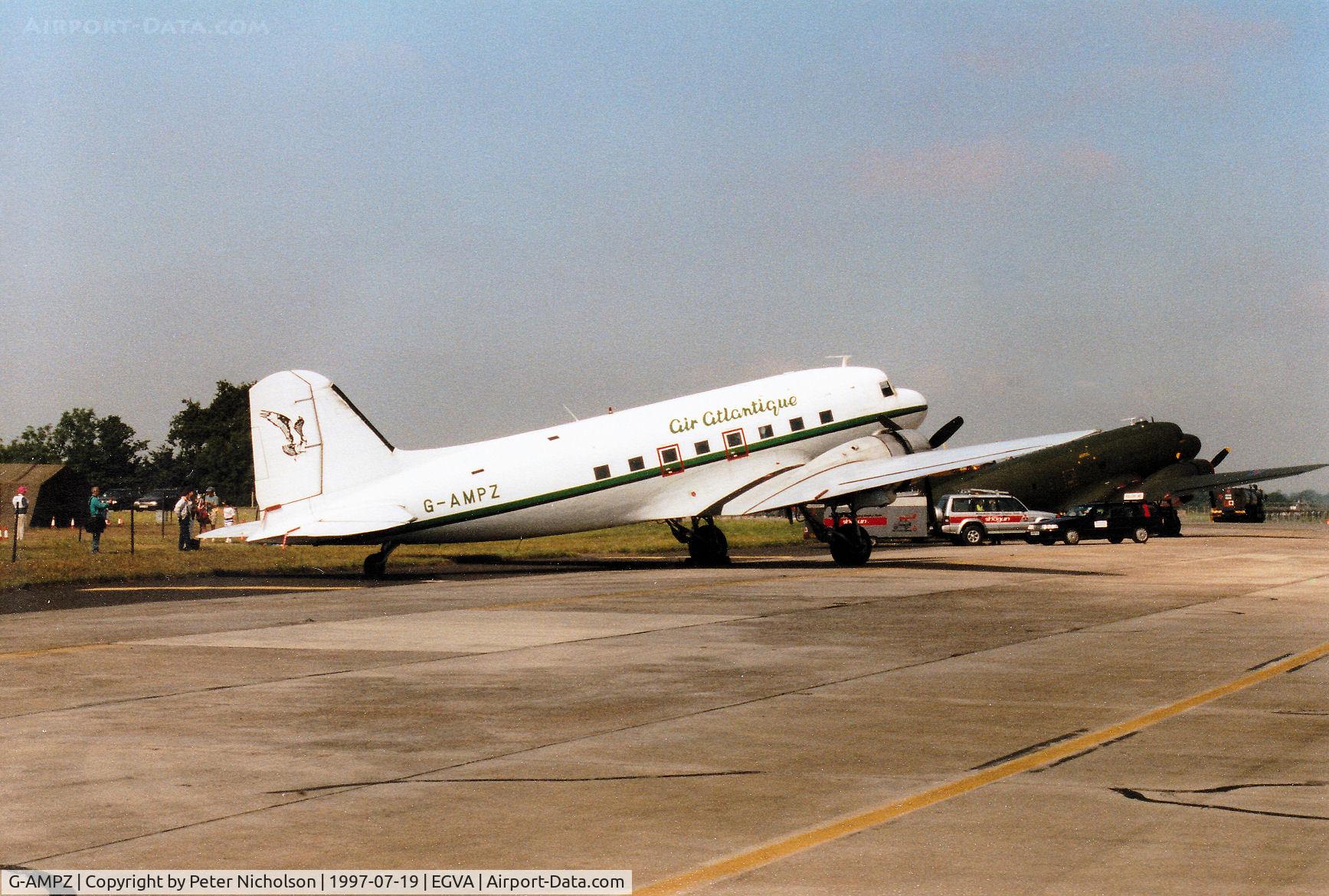 G-AMPZ, 1944 Douglas C-47B Dakota 4 (DC-3) C/N 16124/32872, DC-3A of Atlantique Aviation as seen at the 1997 Intnl Air Tattoo at RAF Fairford.