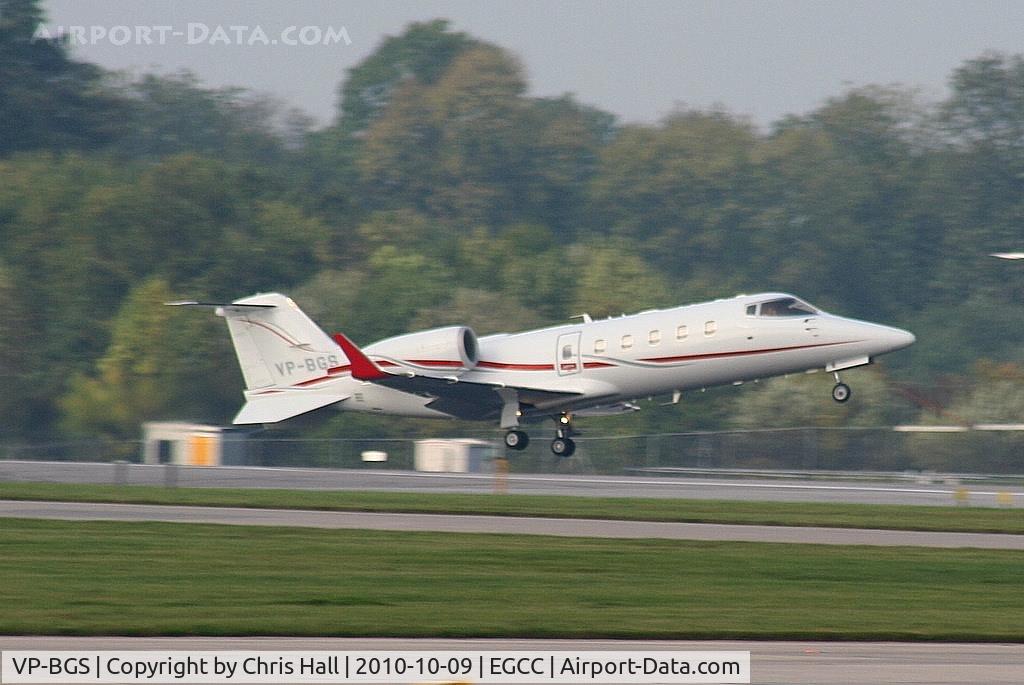 VP-BGS, 2005 Learjet 60 C/N 60-289, departing from RW05L