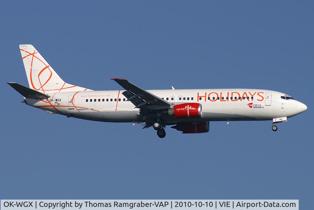OK-WGX, 1991 Boeing 737-436 C/N 25349, CSA - Czech Airlines Boeing 737-400