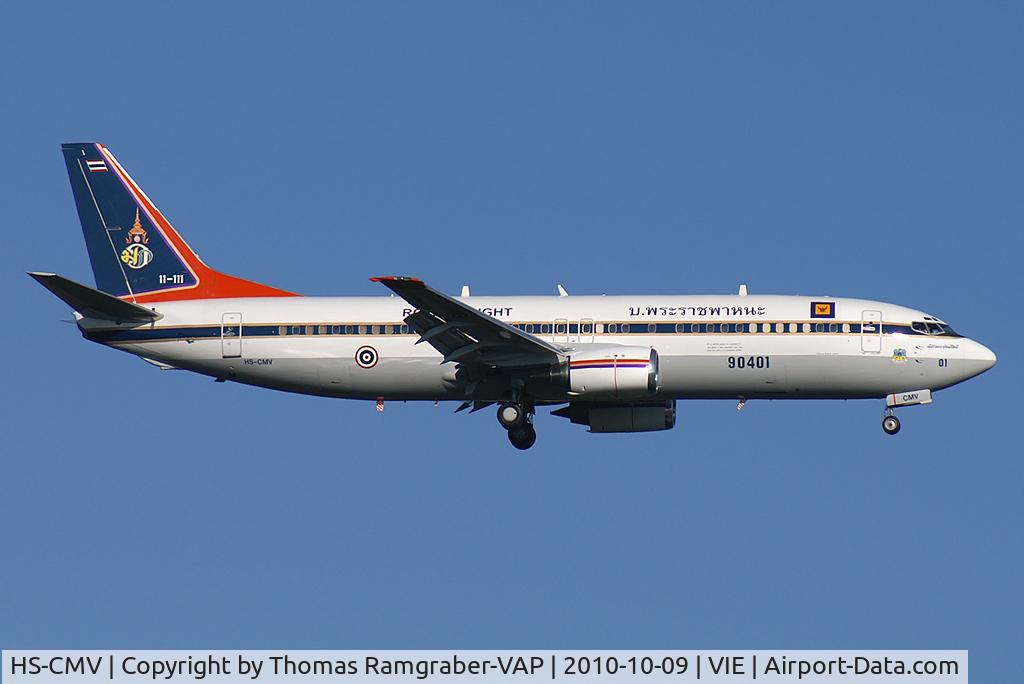 HS-CMV, 1995 Boeing 737-4Z6 C/N 27906, Thailand - Air Force Boeing 737-400