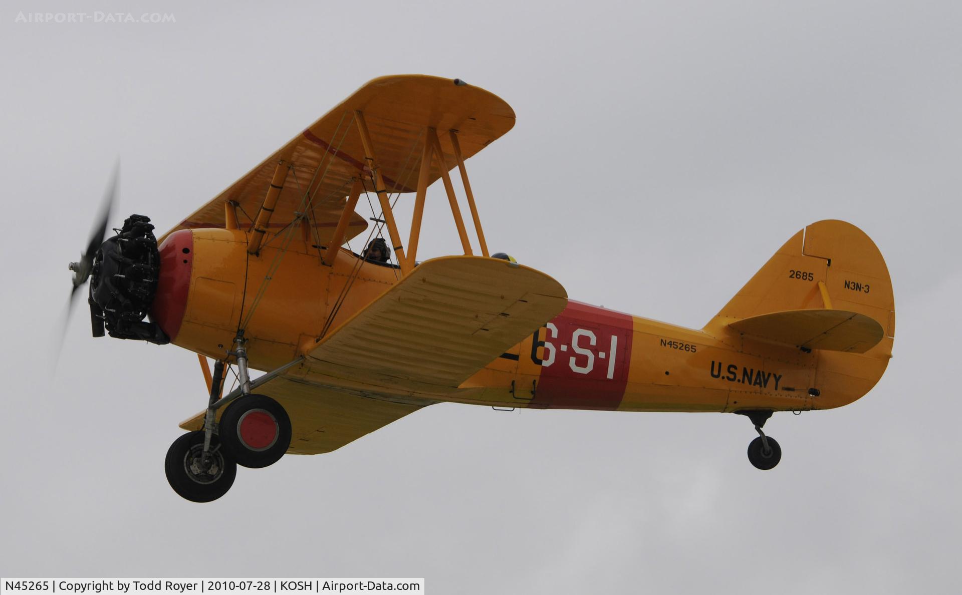 N45265, 1941 Naval Aircraft Factory N3N-3 C/N 2685, EAA AIRVENTURE 2010