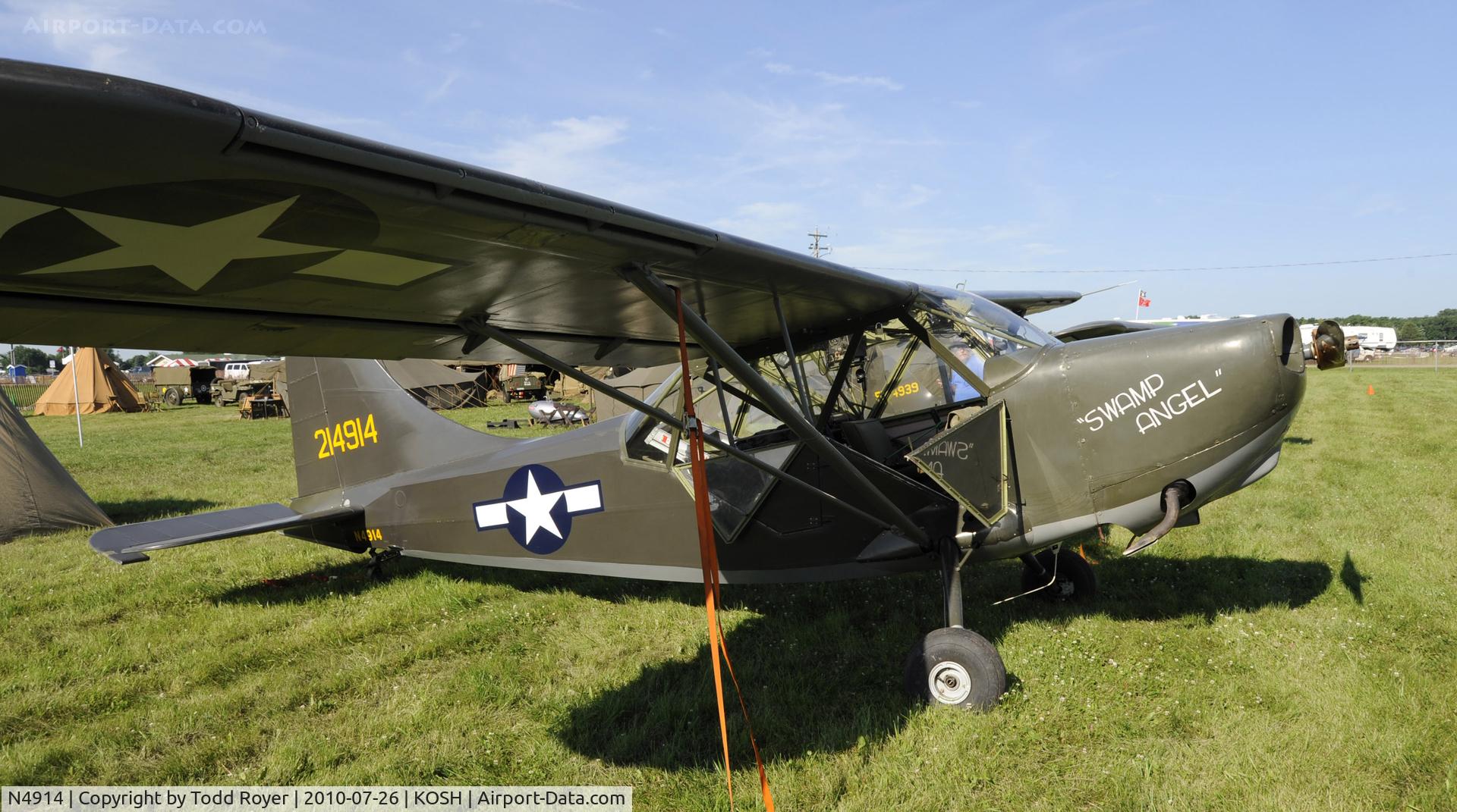 N4914, 1943 Stinson L-5 Sentinel C/N 1120, EAA AIRVENTURE 2010