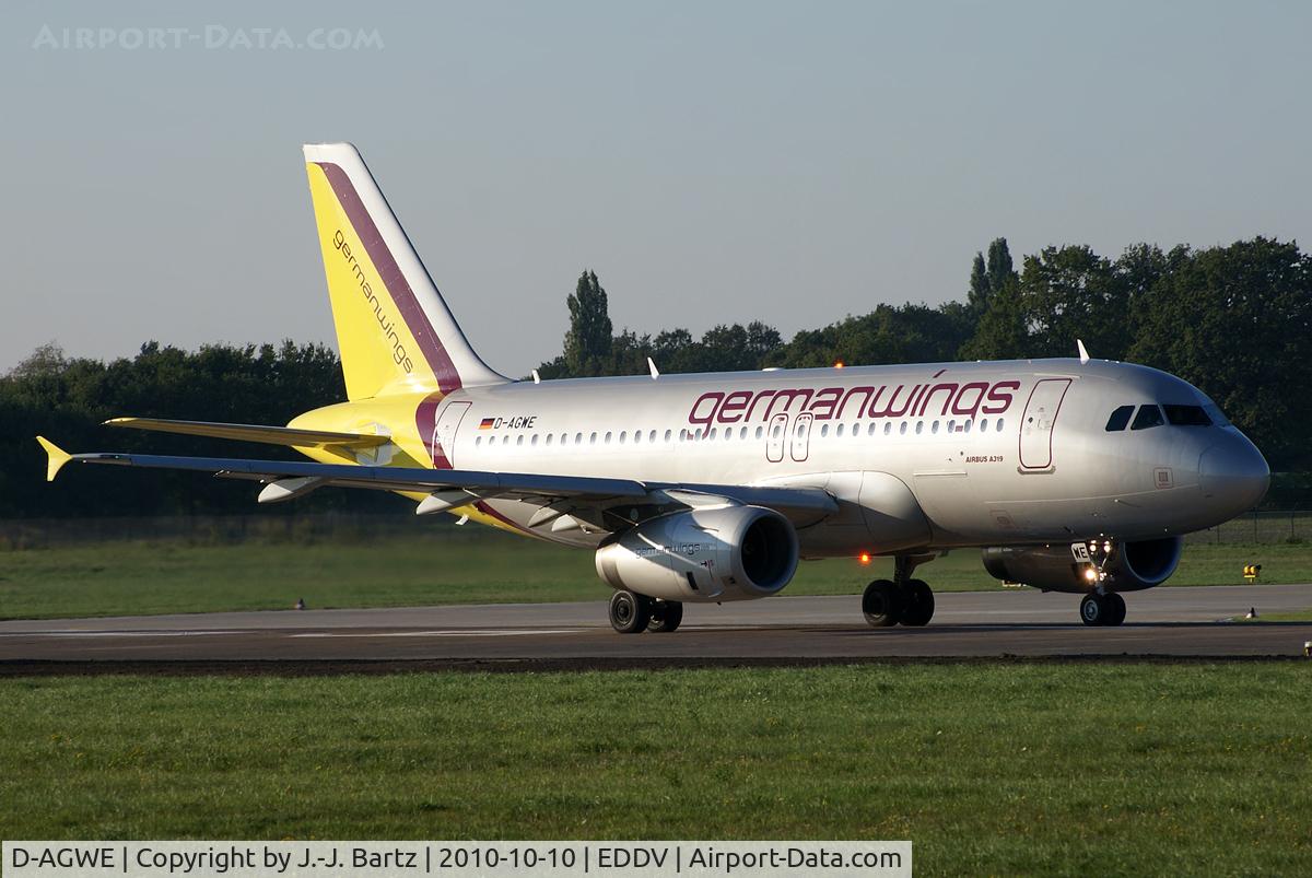 D-AGWE, 2007 Airbus A319-132 C/N 3128, DSLR-A230 (55-200mm)
