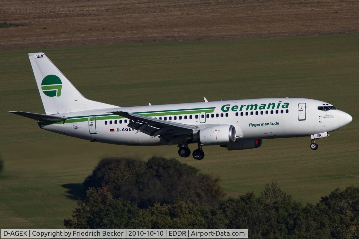 D-AGEK, 1991 Boeing 737-3M8 C/N 25015, on final RW09