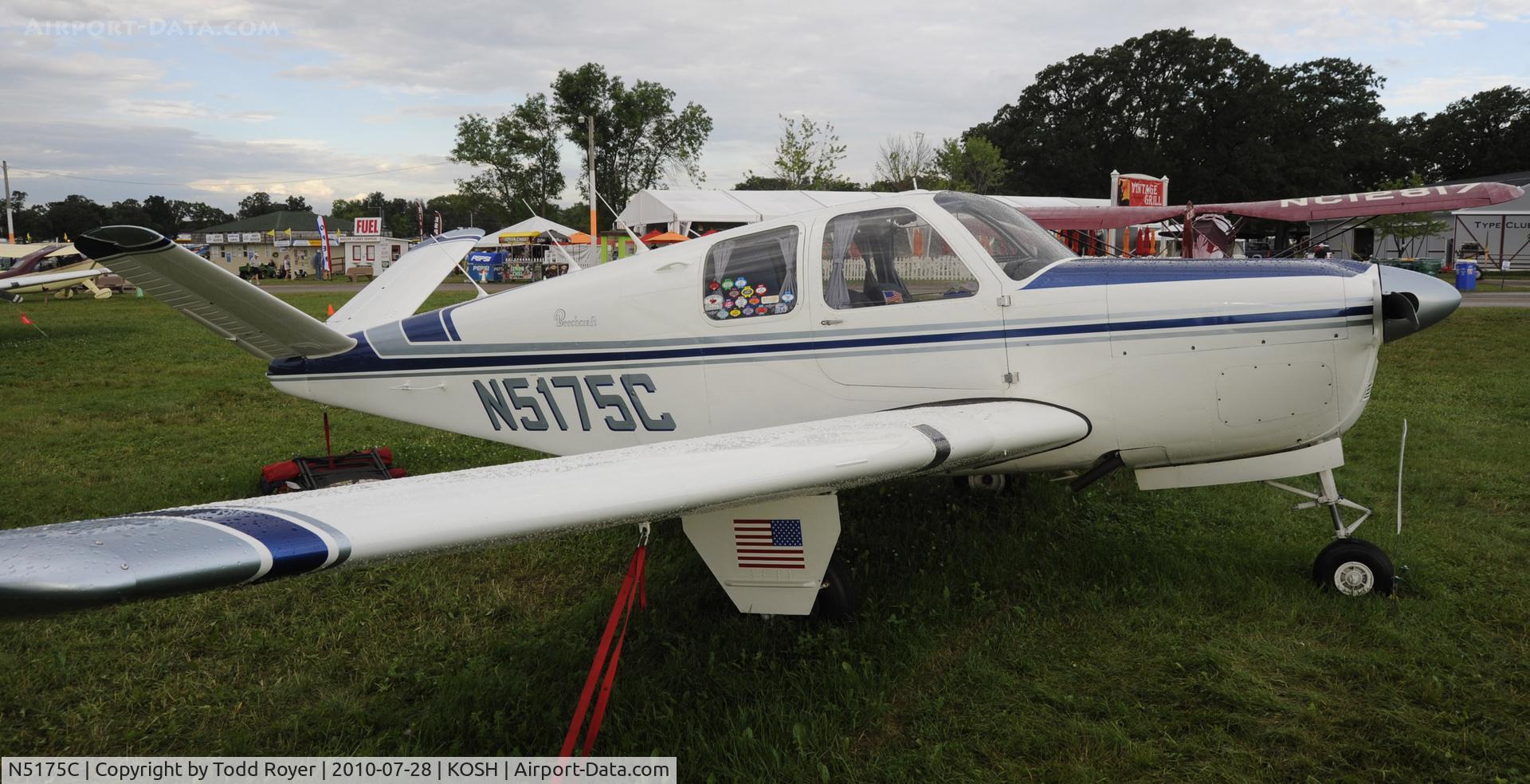 N5175C, 1950 Beech B35 C/N D-2400, EAA AIRVENUTRE 2010