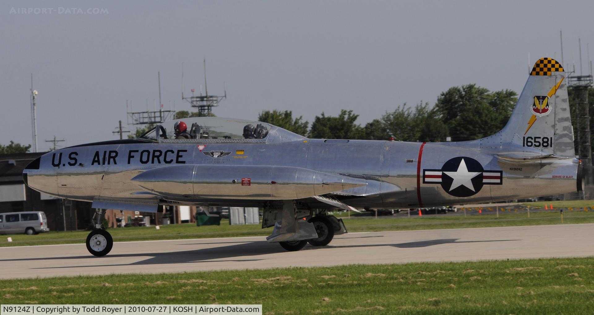 N9124Z, 1951 Lockheed T-33B Shooting Star C/N 580-5915, EAA AIRVENTURE 2010