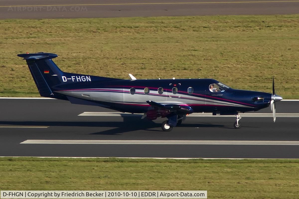 D-FHGN, 2005 Pilatus PC-12/47 C/N 684, departure via RW09