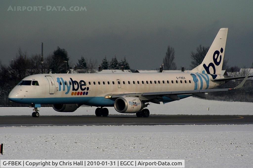 G-FBEK, 2008 Embraer 195LR (ERJ-190-200LR) C/N 19000168, flybe