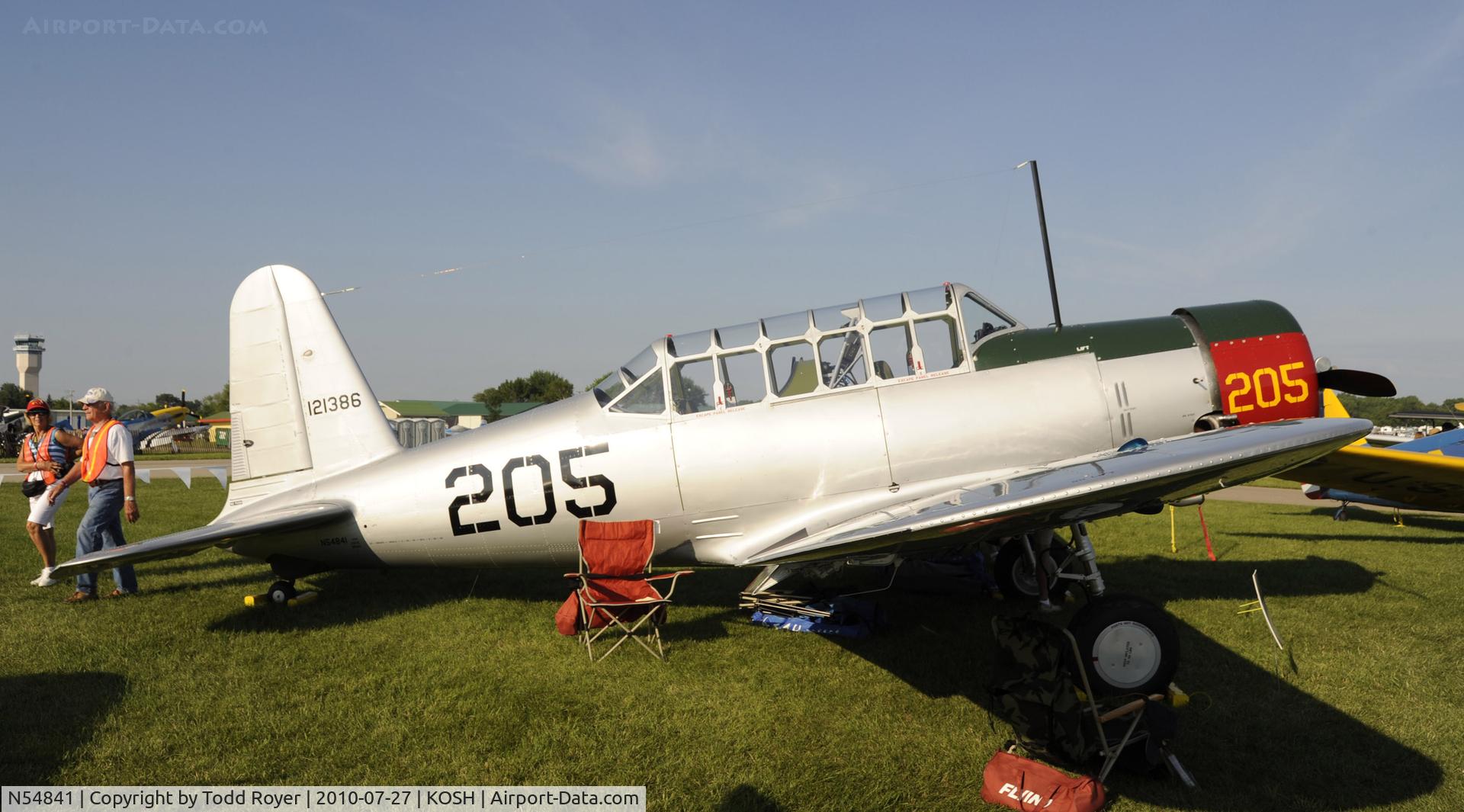 N54841, 1941 Consolidated Vultee BT-13A C/N 5225, EAA AIRVENTURE 2010