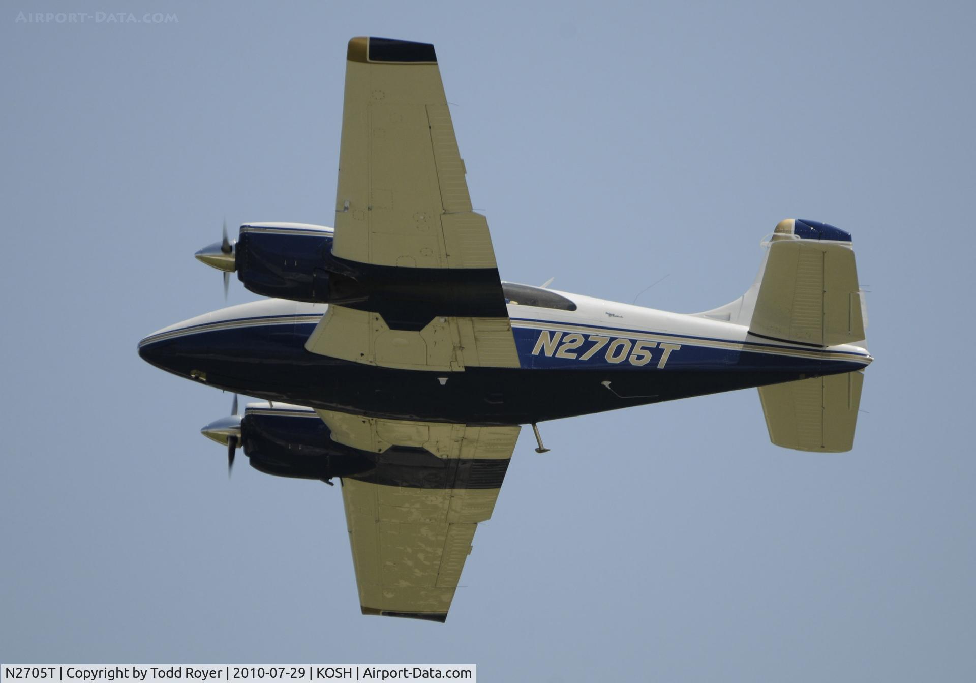 N2705T, 1967 Beech D95A Travel Air C/N TD-690, EAA AIRVENTURE 2010