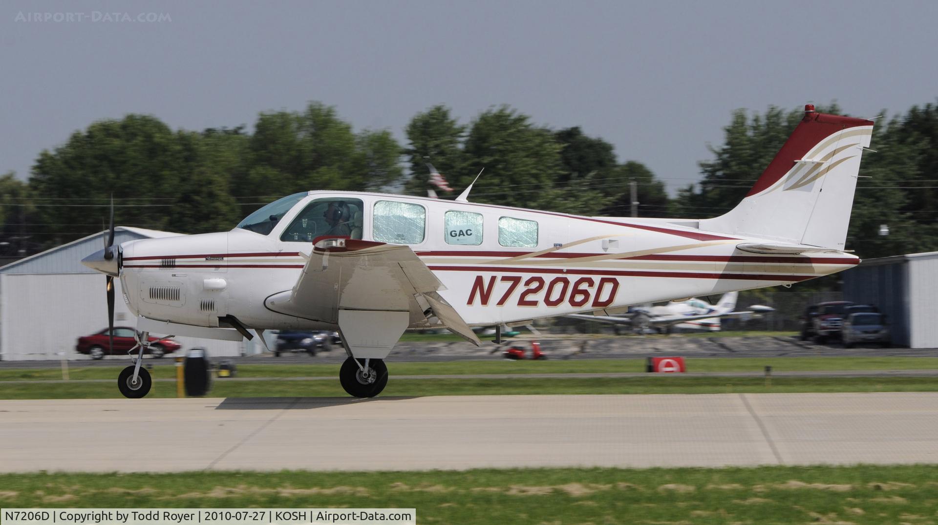 N7206D, 1984 Beech B36TC Bonanza C/N EA-435, EAA AIRVENTURE 2010