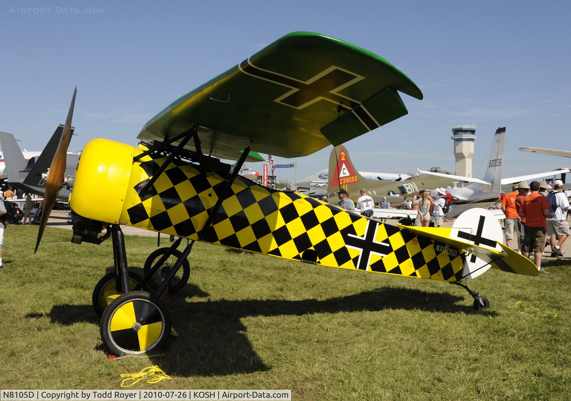 N8105D, 2008 Fokker D-VIII Replica C/N 2790, EAA AIRVENTURE 2010