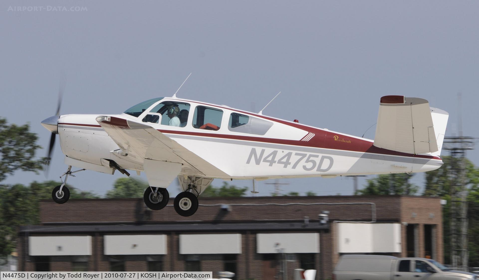 N4475D, 1956 Beech G35 Bonanza C/N D-4619, EAA AIRVENTURE 2010