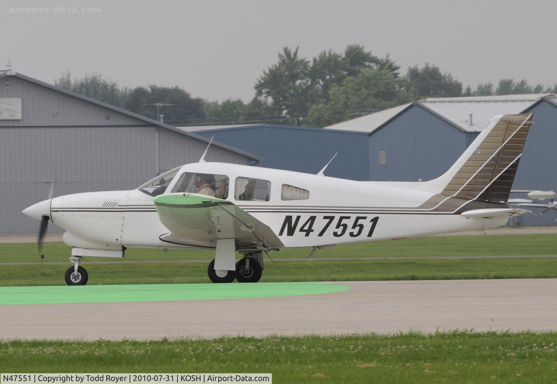 N47551, 1977 Piper PA-28R-201T Cherokee Arrow III C/N 28R-7703398, EAA AIRVENTURE 2010