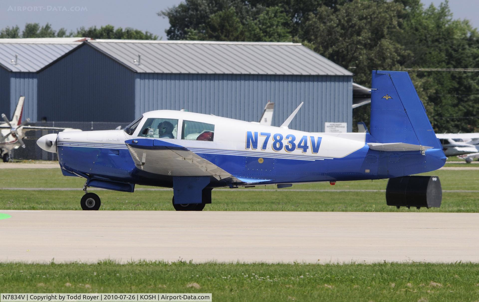 N7834V, 1964 Mooney M20C Ranger C/N 2870, EAA AIRVENTURE 2010
