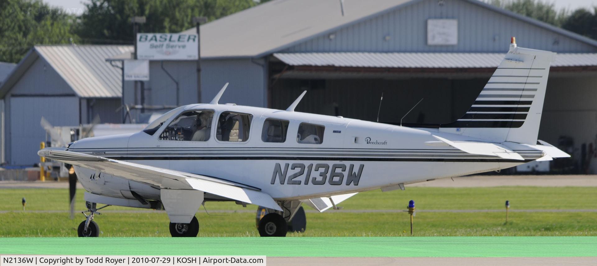 N2136W, 1974 Beech A36 Bonanza 36 C/N E-568, EAA AIRVENTURE 2010