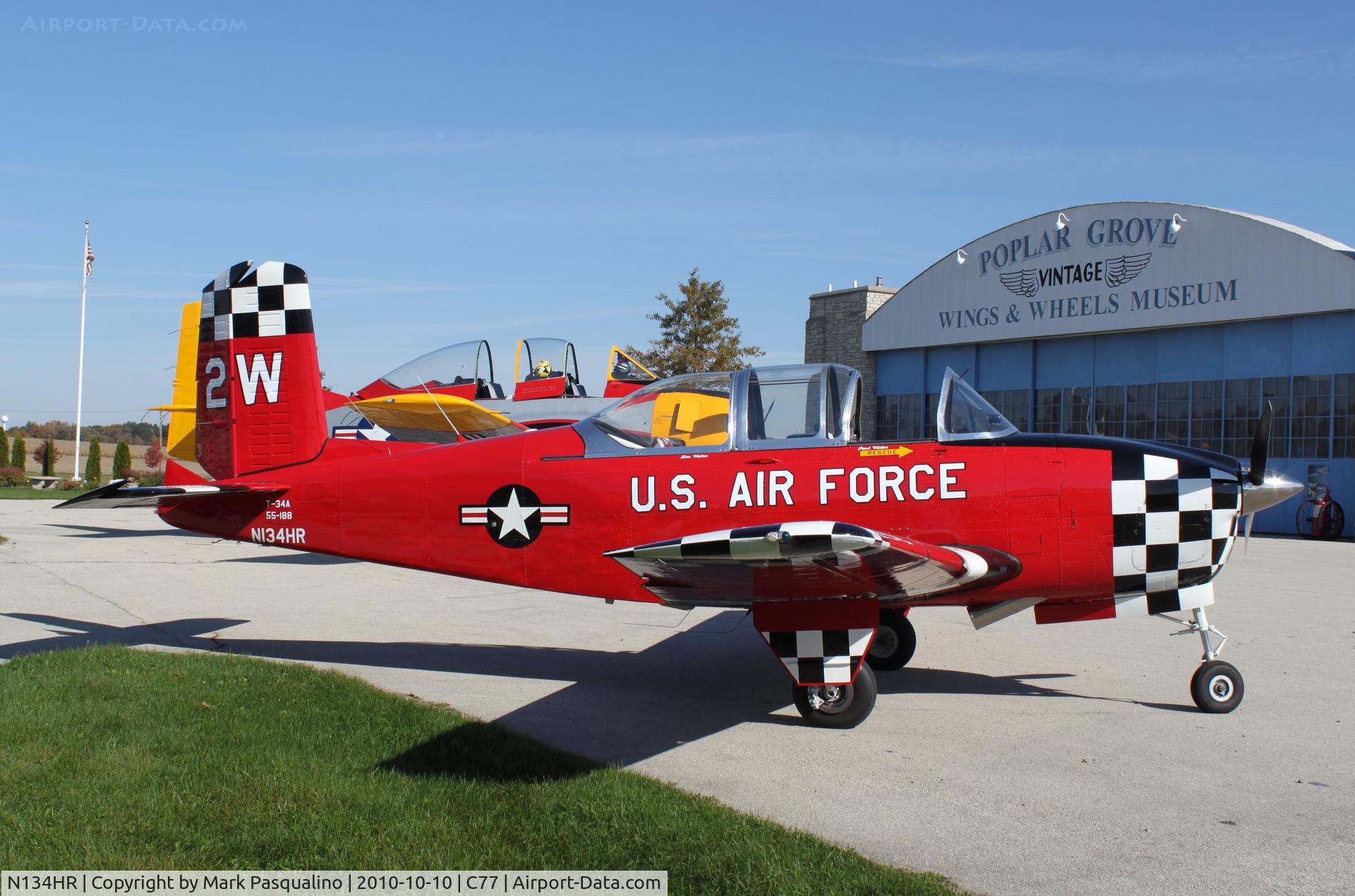 N134HR, 1955 Beech A45 C/N G-745, Beech T-34A