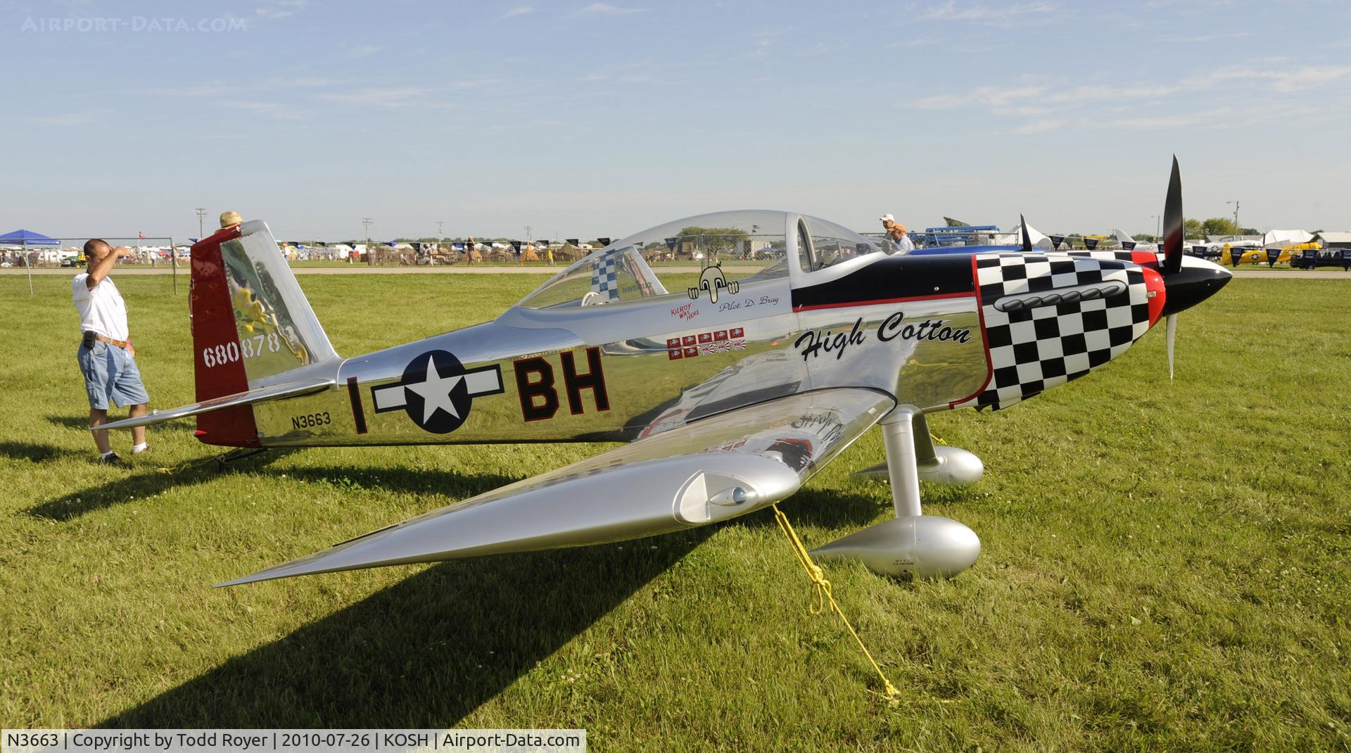 N3663, 2006 Vans RV-8 C/N 80878, EAA AIRVENTURE 2010