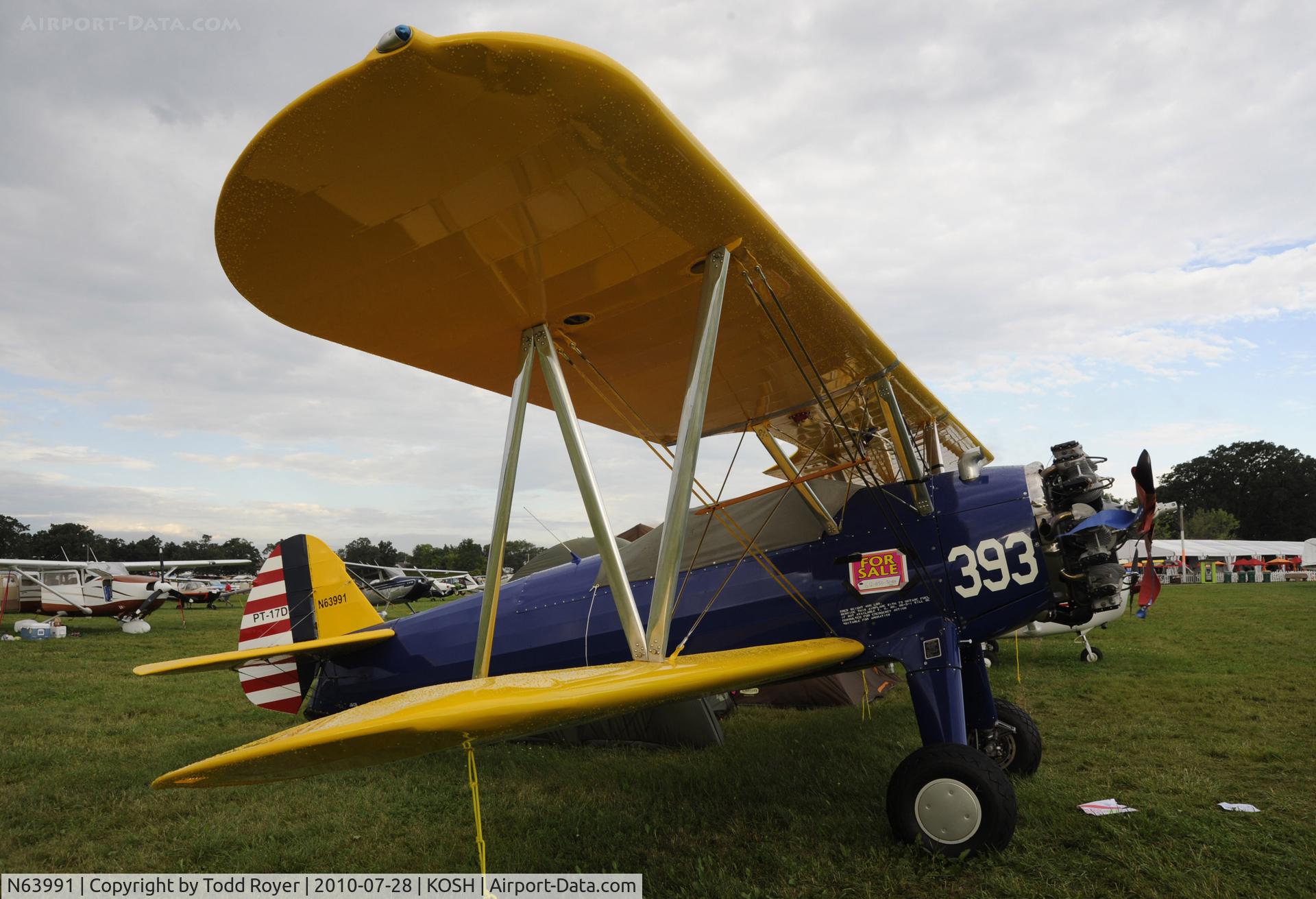 N63991, 1941 Boeing A75N1(PT17) C/N 75-4893, EAA AIRVENTURE 2010
