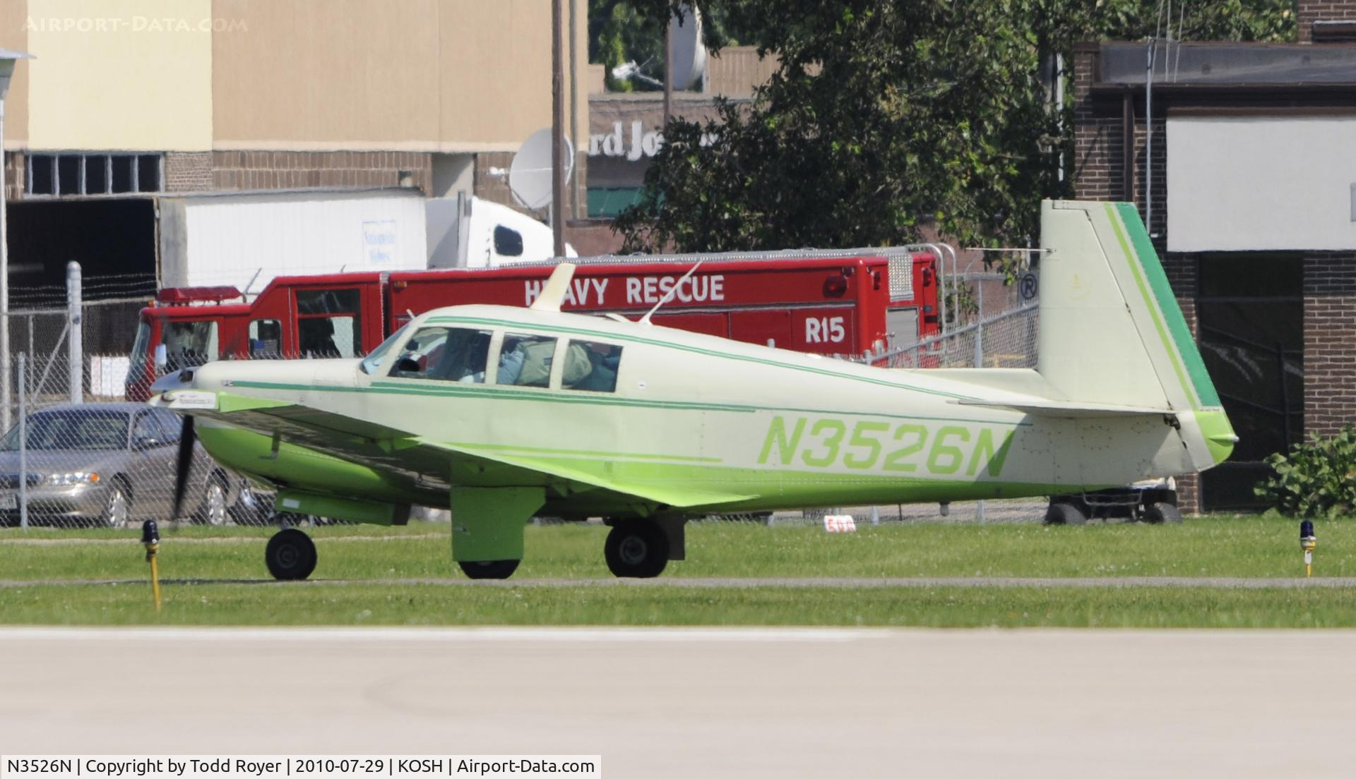 N3526N, 1967 Mooney M20F Executive C/N 680084, EAA AIRVENTURE 2010