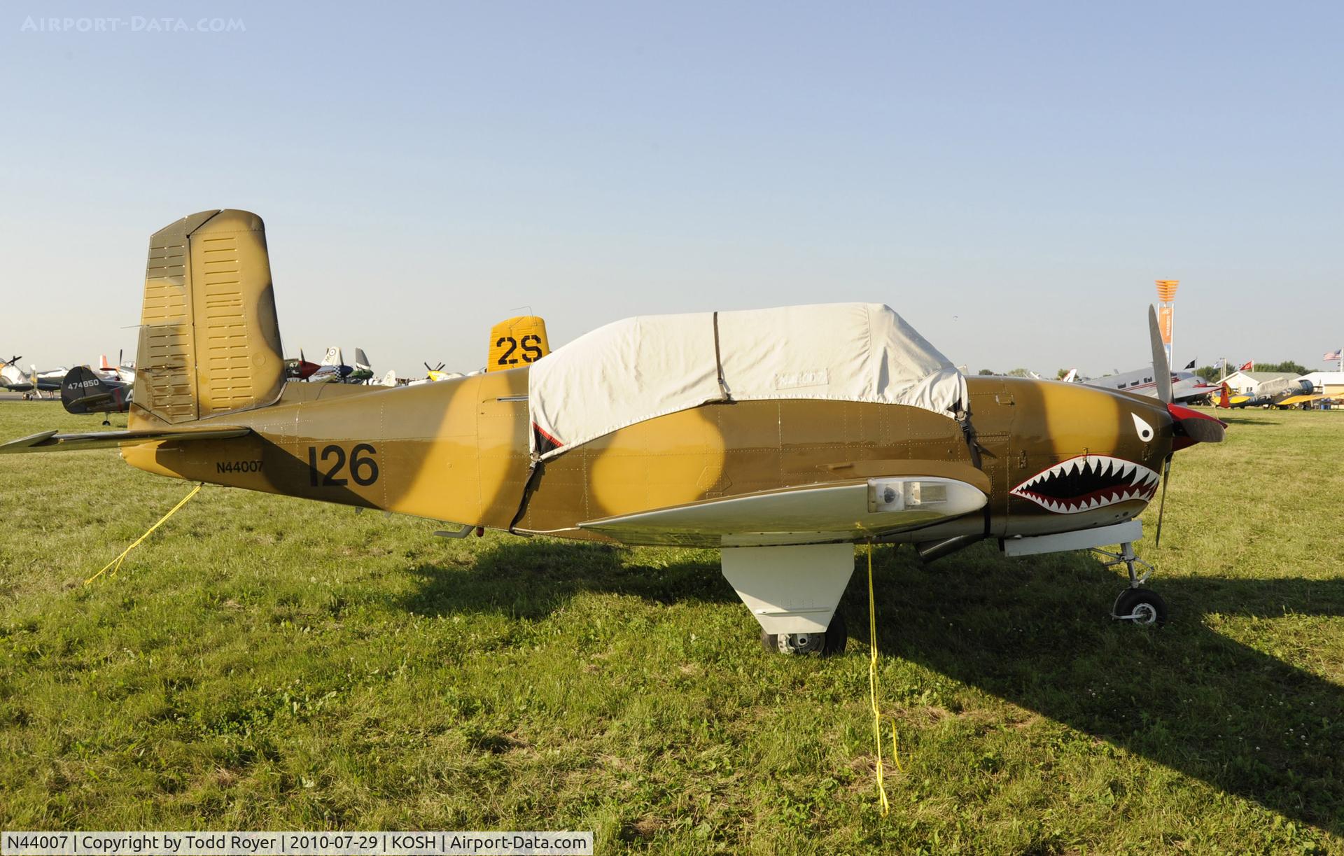 N44007, 1953 Beech T-34A (A45) Mentor Mentor C/N G-126, EAA AIRVENTURE 2010