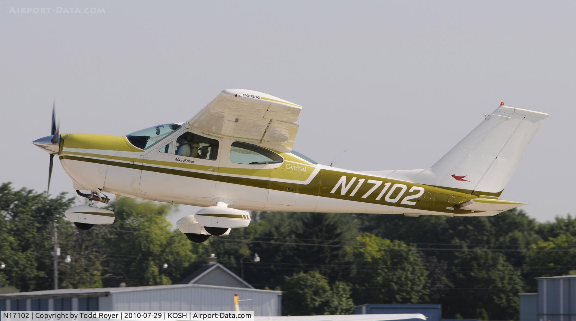 N17102, 1976 Cessna 177B Cardinal C/N 17702503, EAA AIRVENTURE 2010