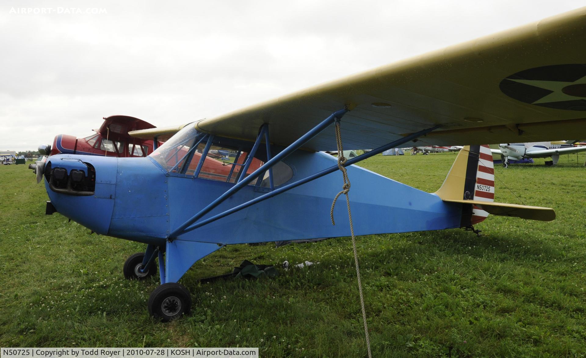 N50725, 1944 Aeronca 0-58B Grasshopper C/N 058B-3612, EAA AIRVENTURE 2010