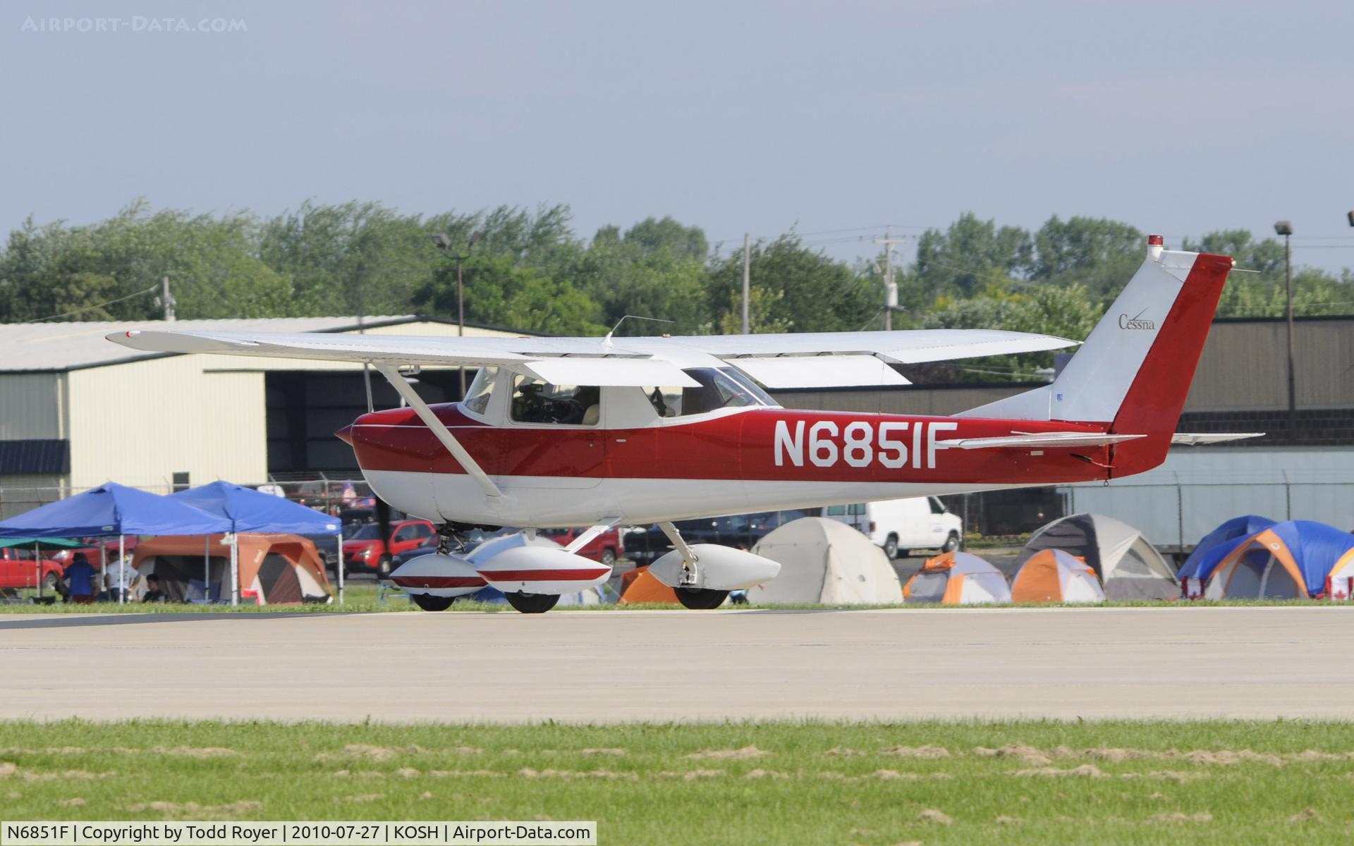 N6851F, 1966 Cessna 150F C/N 15063451, EAA AIRVENTURE 2010