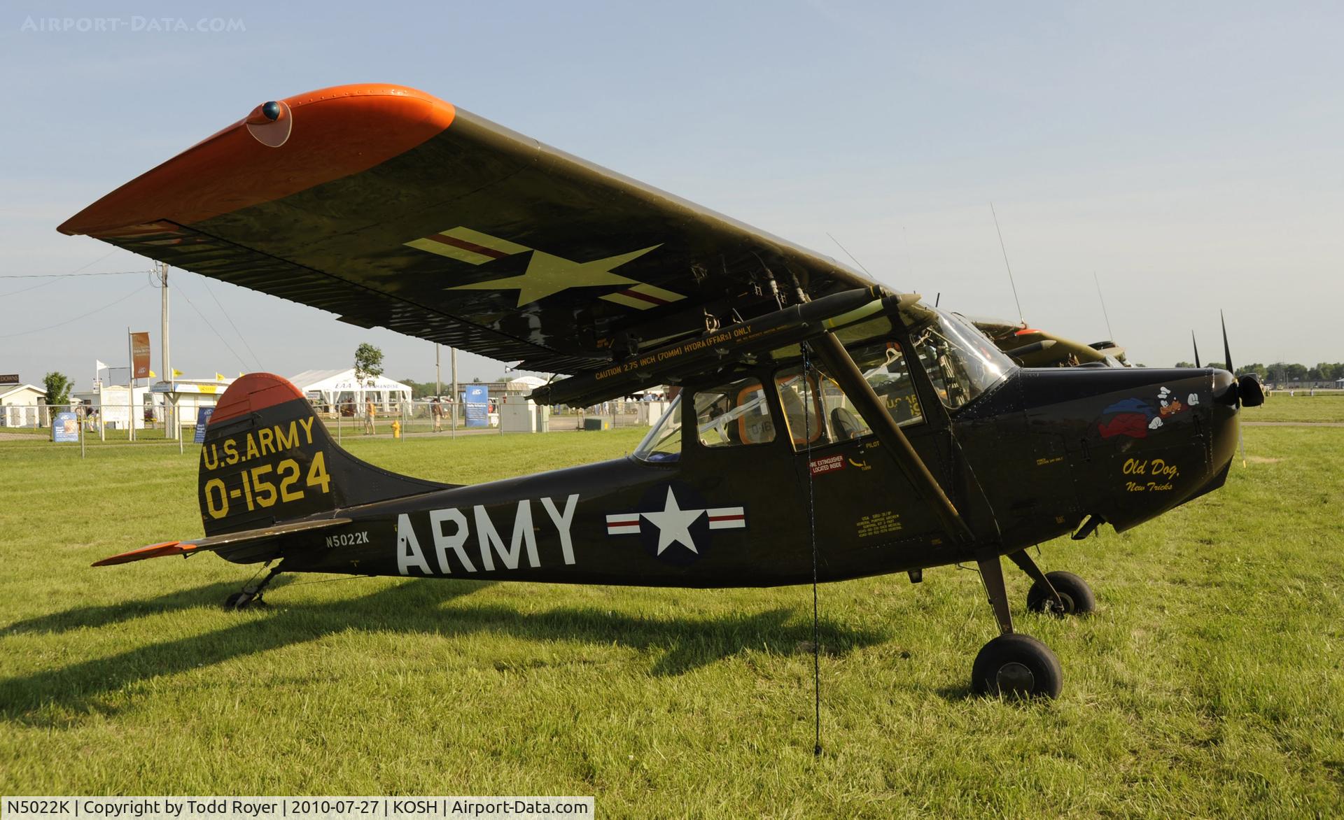 N5022K, 1951 Cessna L-19A Bird Dog C/N 21198, EAA AIRVENTURE 2010