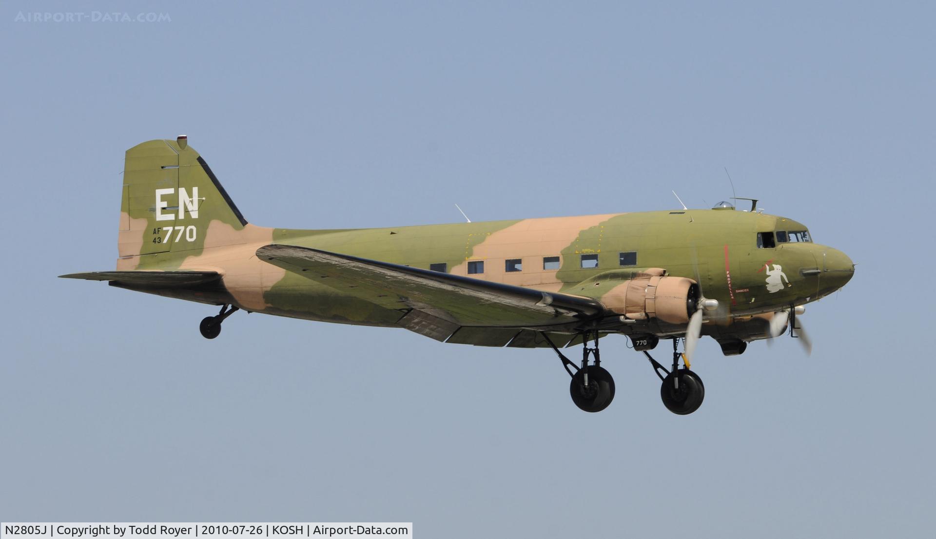 N2805J, 1944 Douglas DC3C-R-1830-90C C/N 20835, EAA AIRVENTURE 2010