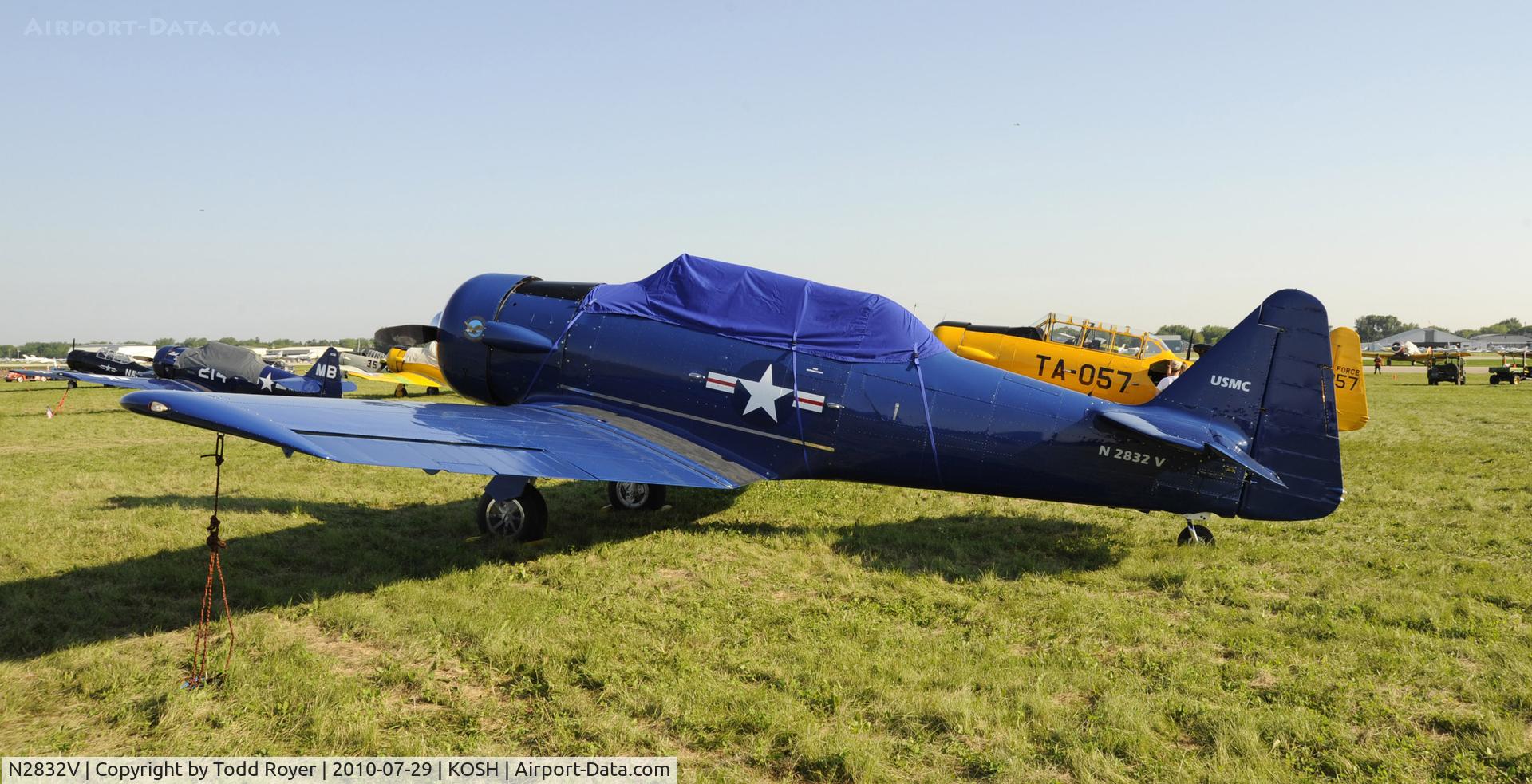 N2832V, North American AT-6G Texan C/N 168-485 (49-3371), EAA AIRVENTURE 2010
