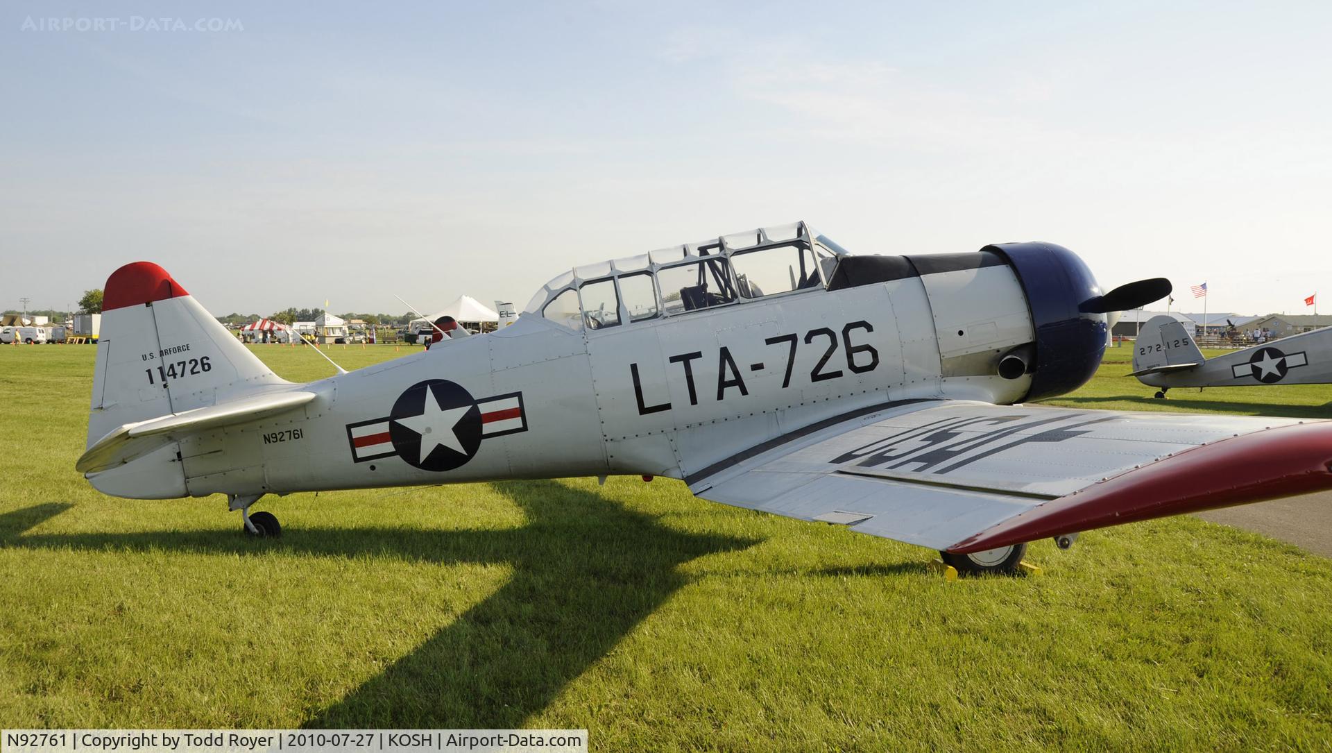 N92761, 1958 North American AT-6G Texan C/N 182-413 (51-14726), EAA AIRVENTURE 2010