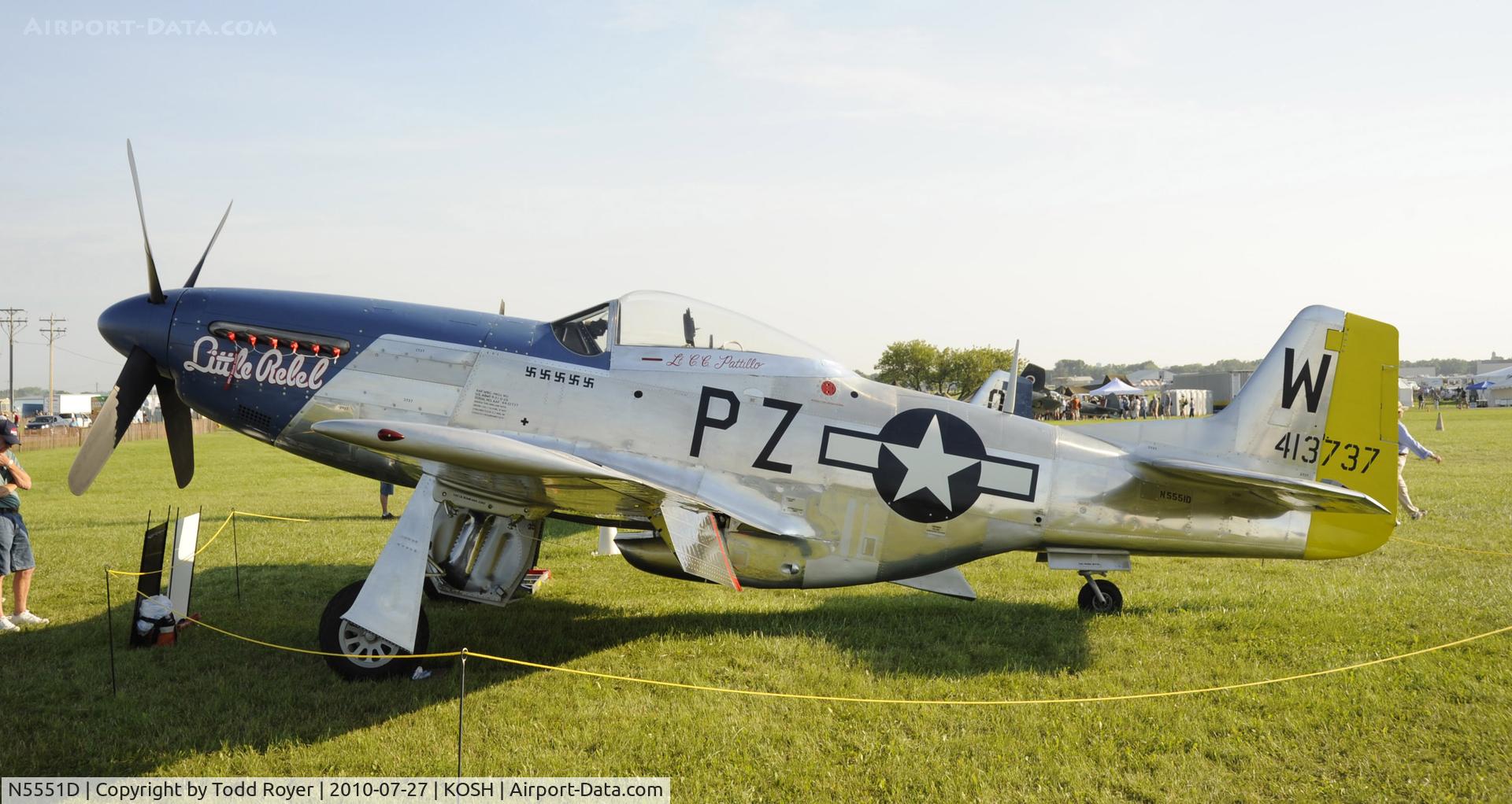 N5551D, North American P-51D Mustang C/N 124-48258 (45-11495), EAA AIRVENTURE 2010