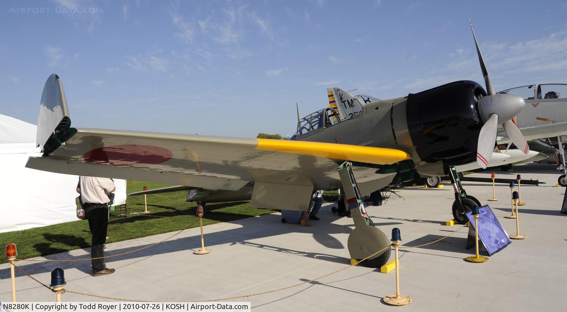 N8280K, 1941 Nakajima A6M2 Model 21 C/N 1498, EAA AIRVENTURE 2010