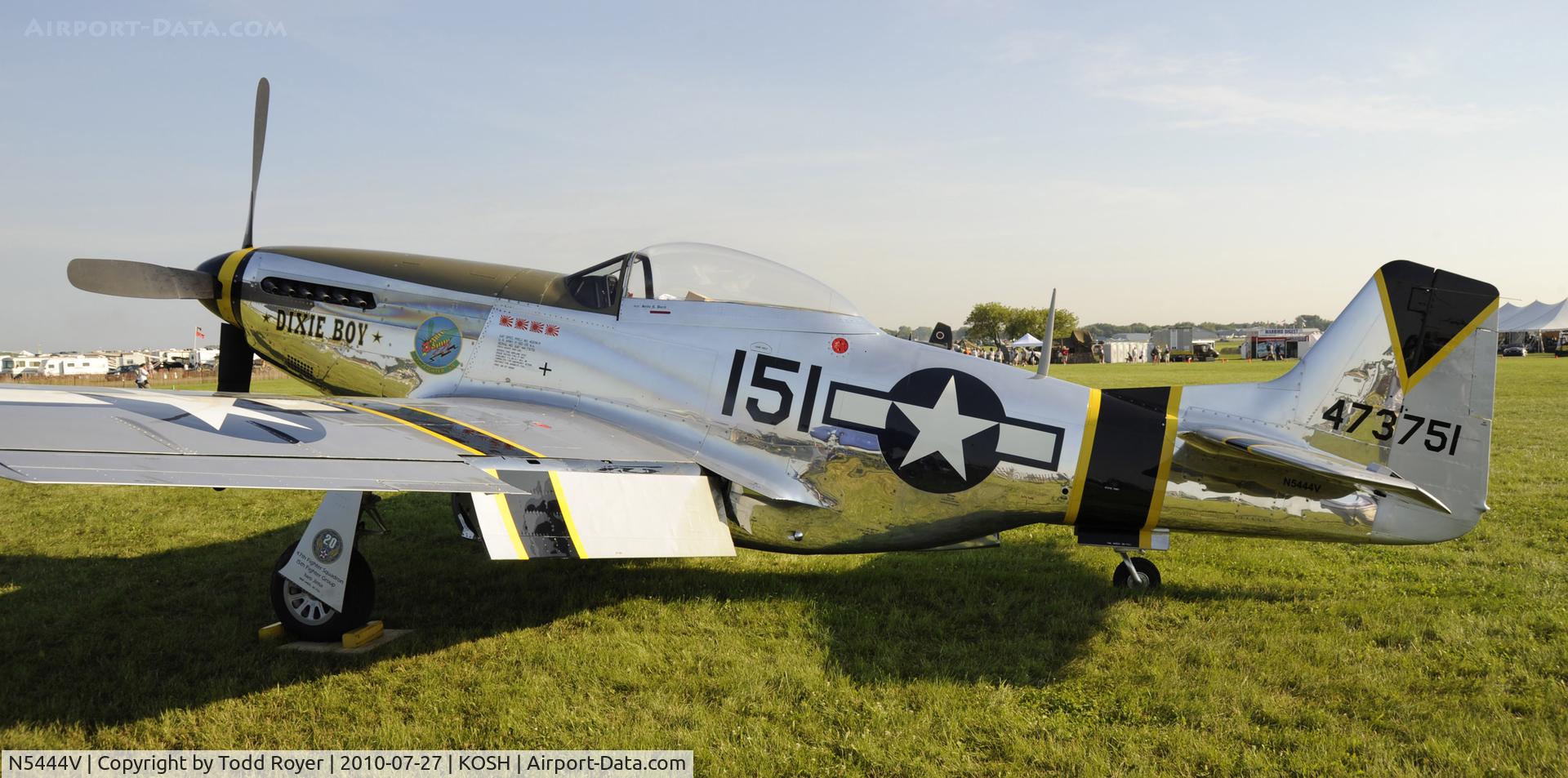 N5444V, 1944 North American F-51D-25-NA Mustang C/N 122-40291, EAA AIRVENTURE 2010