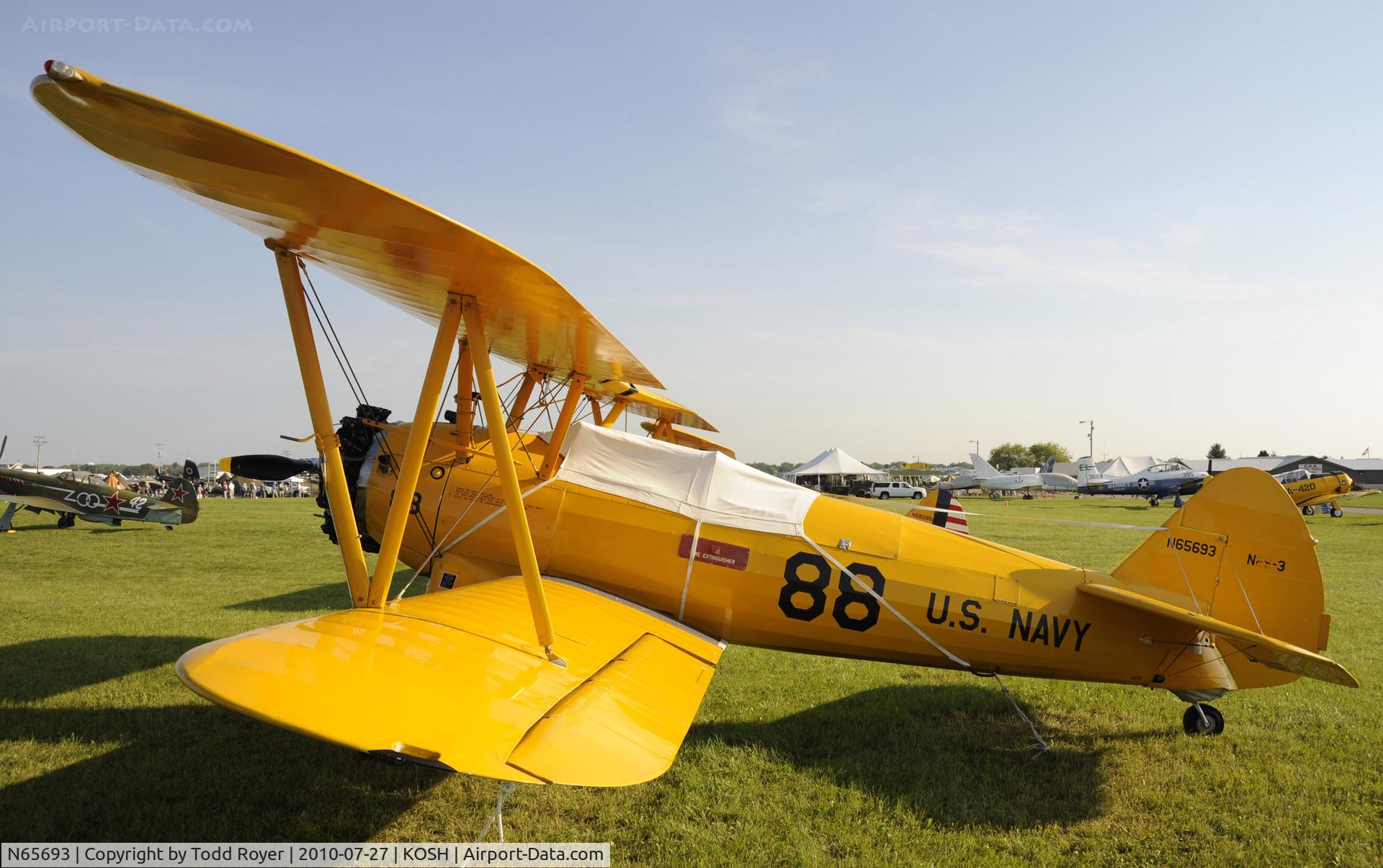 N65693, 1942 Boeing B75N1 C/N 75-6966, EAA AIRVENTURE 2010
